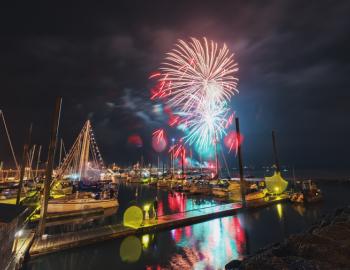 fireworks at marina