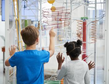 2 kids playing at the childrens museum in hilton head sc
